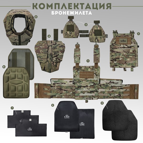 Бронежилет тактический военный серии Cobra, Бр3, мультикам