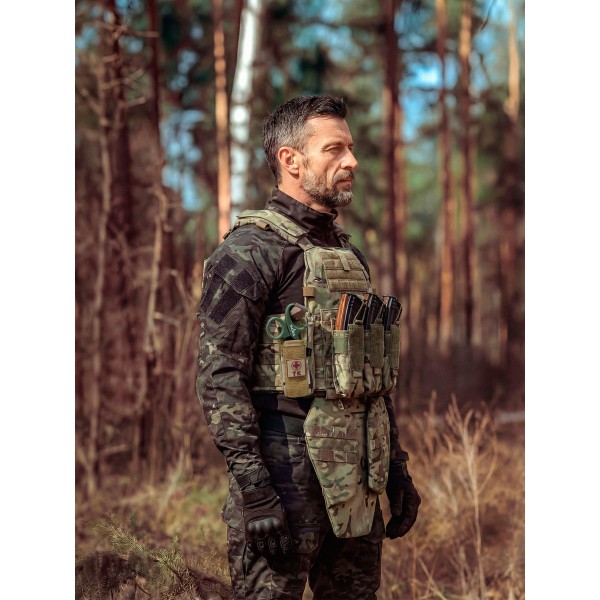 Бронежилет тактический TAKTIKX/ТАКТИКС военный БР5 LBT 6094, мультикам