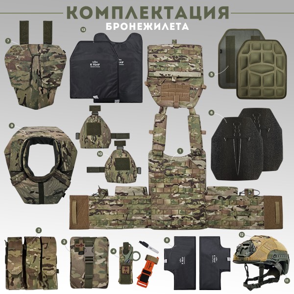 Бронежилет тактический БР5 LBT 6094 TAKTIKX ЦЕНТУРИОН