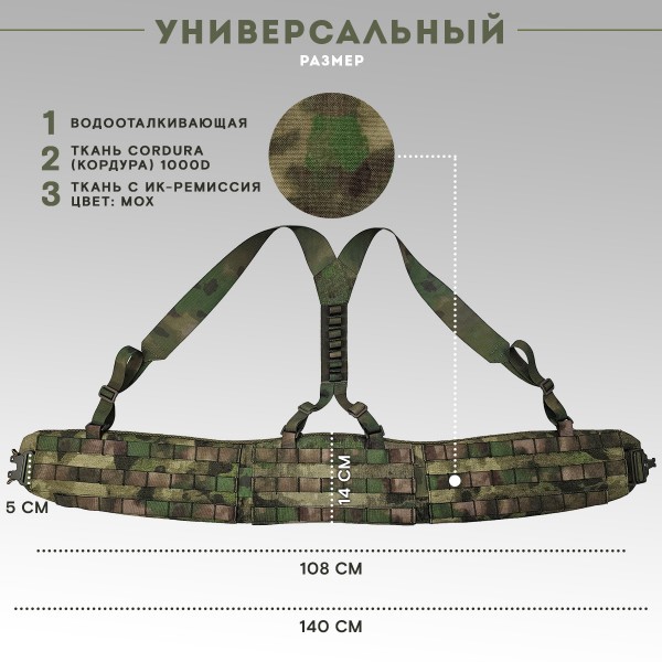 Бронежилет COBRA комплект Защитник v 3.0, мох