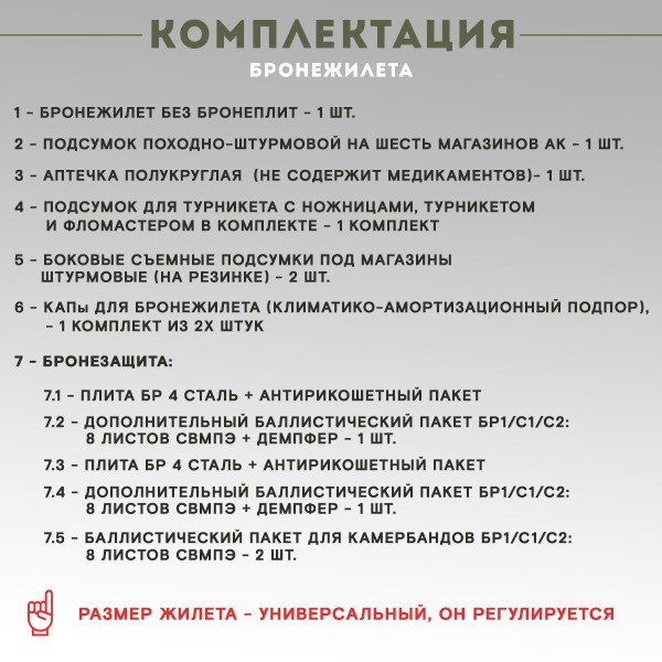 Бронежилет тактический TAKTIKX/ТАКТИКС в полной комплектации Бр4, мох