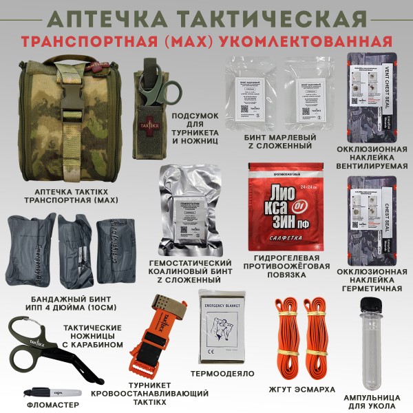 Аптечка тактическая Транспортная укомплектованная МОХ
