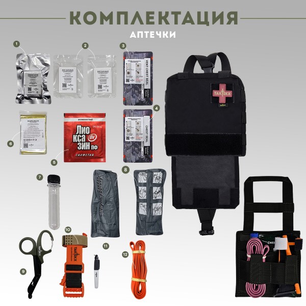 Аптечка тактическая мгновенного извлечения