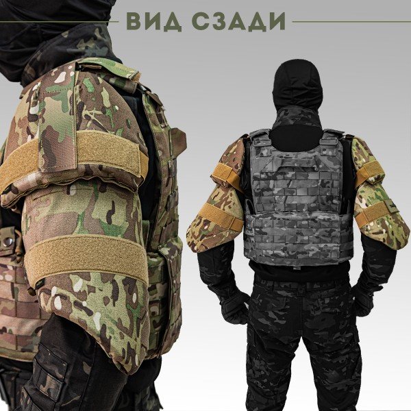 Тактическая защита шеи TAKTIKX/ТАКТИКС, Бр1, С1, С2, версия 4, мультикам