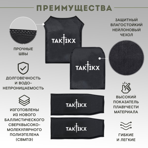 Баллистические пакеты ПАНЦИРЬ PRO / ПАНЦИРЬ PRO Мод. 2 ССО БР1, С1, С2 размер M