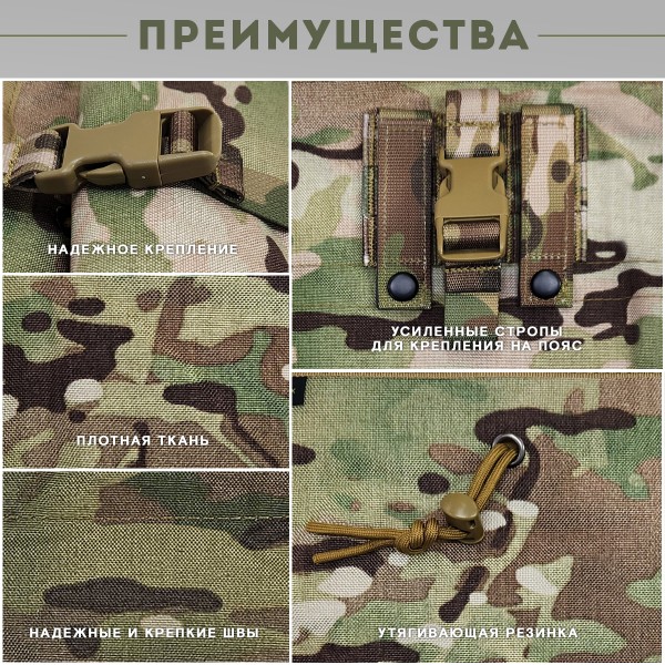 Подсумок для сброса магазинов складной Мультикам