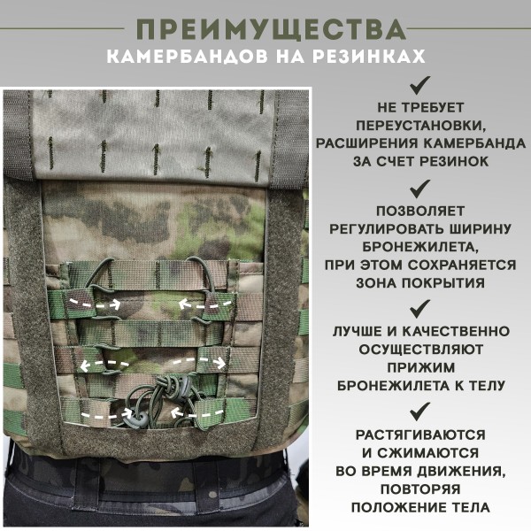 Бронежилет тактический военный Легионер Бр5/Бр1, Мох