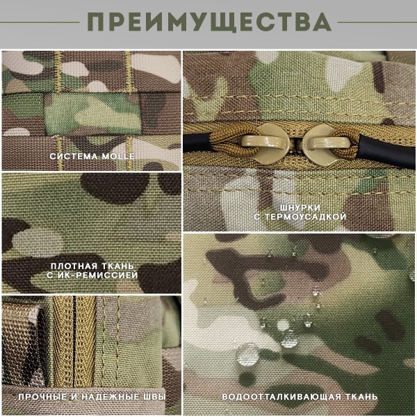 Подсумок утилитарный средний Мультикам