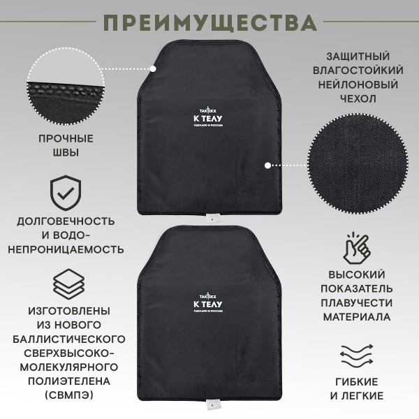 Баллистический пакет TAKTIKX/ТАКТИКС Грудь Спина Бр2, С1, С2