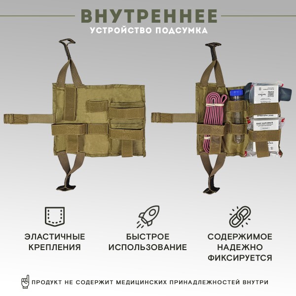 Подсумок вытяжной медицинский без наполнения, Мультикам