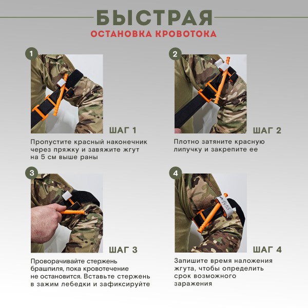 Медицинские ножницы тактические и Жгут кровоостанавливающий