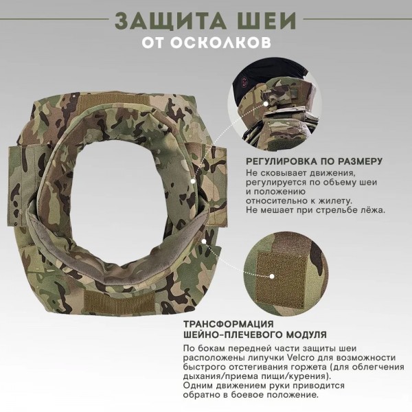 Защита шеи с плечами Бр1 версия 2
