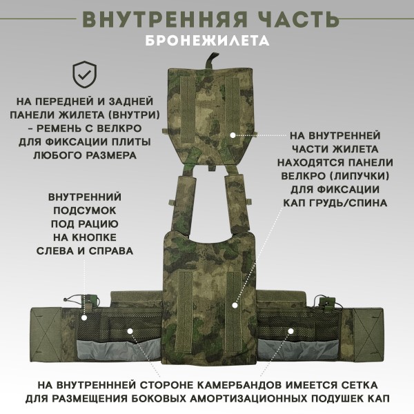 Бронежилет тактический военный LBT 6094 с БРОНЕПЛИТАМИ Бр5 TAKTIKX