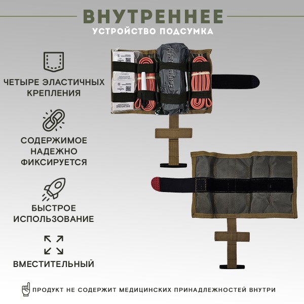 Аптечка тактическая вытяжная первого эшелона Мультикам