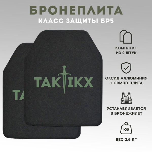 Бронежилет тактический TAKTIKX/ТАКТИКС военный с бронеплитами, Бр5, мультикам