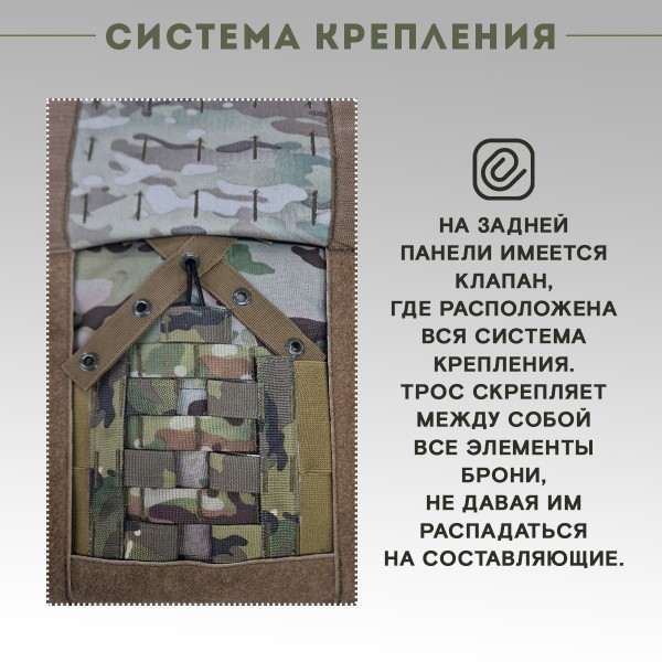 Бронежилет тактический военный Легионер Сброс Бр5, Мультикам